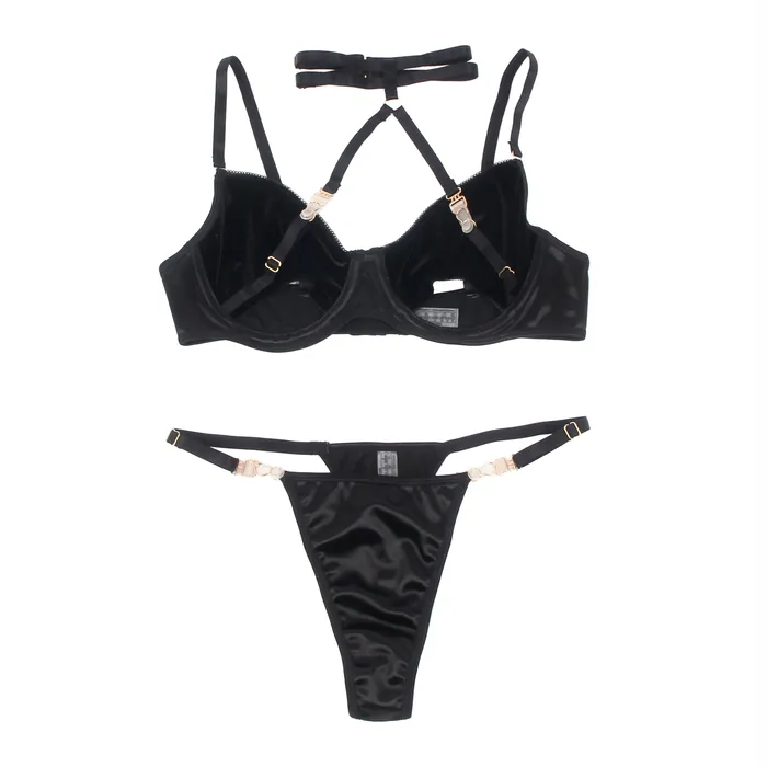 YesX Female Sex Toys YesX YX871 Hollow Cut Halter Bra Set YesX Female Sex Toys YesX YX871 Hollow Cut Halter Bra Set