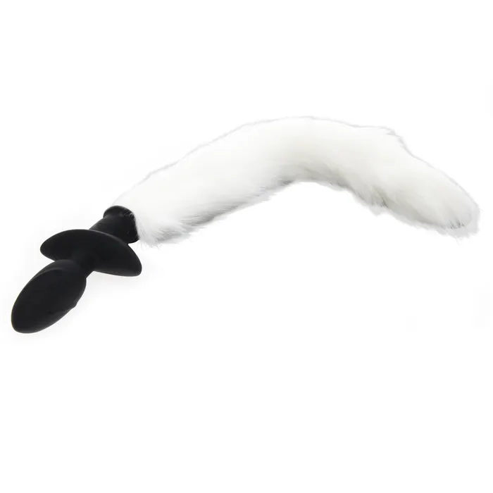 BEDROOM KINKS Male Sex Toys Tell Tail Vibrating Wagging Tail Anal Plug White
