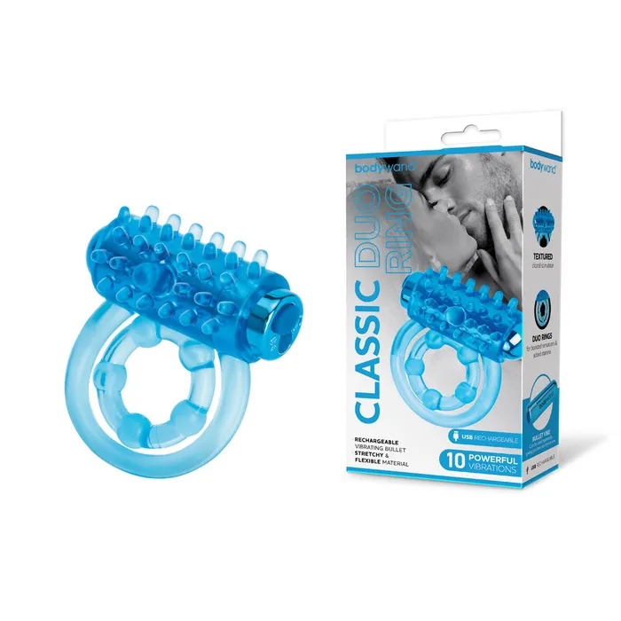 Bodywand Bodywand Rechargeable Classic Duo Ring USB Rechargeable Vibrating Cock Ring Male Sex Toys Bodywand Bodywand Rechargeable Classic Duo Ring USB Rechargeable Vibrating Cock Ring Male Sex Toys