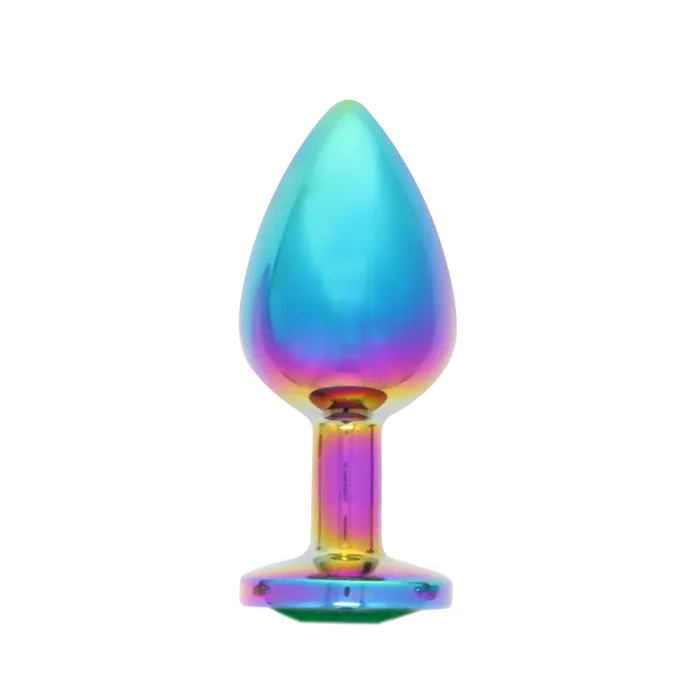 BUM FUN Anal MULTICOLOR ALLOY SMALL PLUGGREEN JEWEL