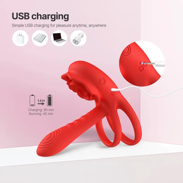 Candyhub Rose Ring Male Sex Toys