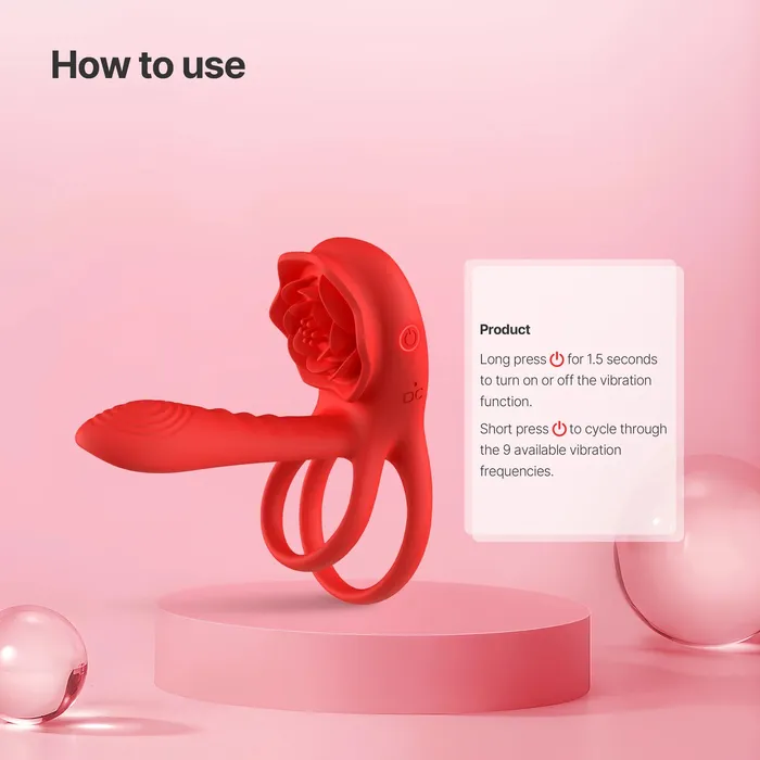Candyhub Rose Ring Male Sex Toys