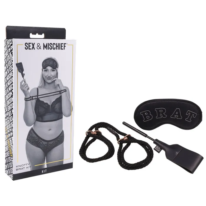 Couples Sex Mischief Knotty Brat Kit Bondage Kit 3 Piece Set Sportsheets
