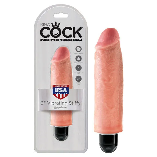 Dildos Pipedream King Cock 6 Vibrating Stiffy 152 cm Vibrating Dong