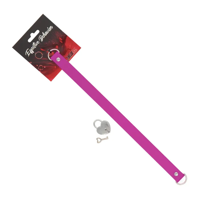 Female Sex Toys 53X PVC Collar Berry with Heart Lock