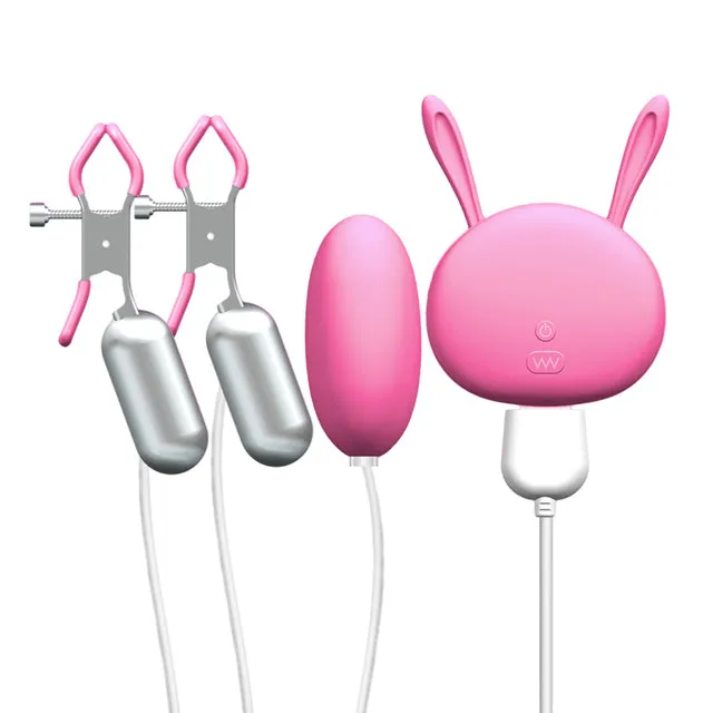 Female Sex Toys Nipple Clamps with Egg Vibrator Vibrating Breast Clips Sex Toys for Women soniker Female Sex Toys Nipple Clamps with Egg Vibrator Vibrating Breast Clips Sex Toys for Women soniker