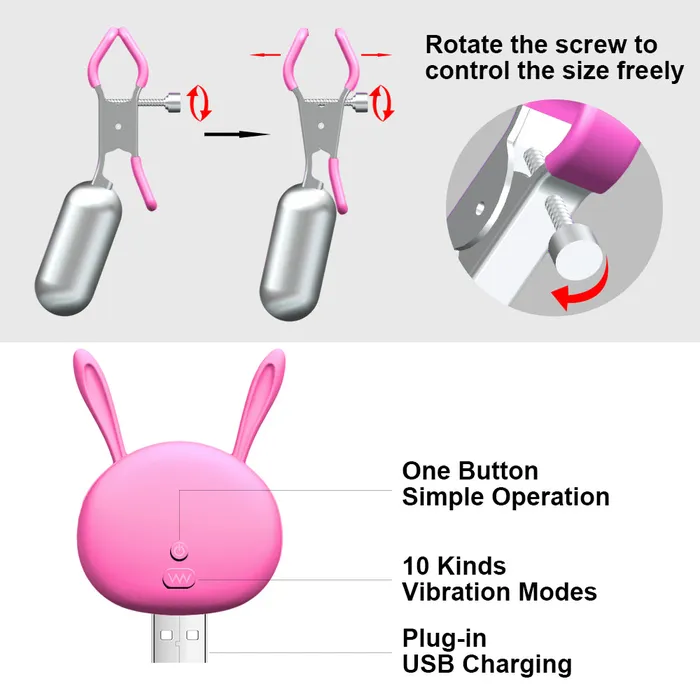 Female Sex Toys Nipple Clamps with Egg Vibrator Vibrating Breast Clips Sex Toys for Women soniker