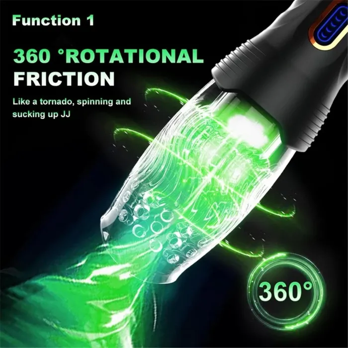 Male Sex Toys Automatic Rotating Vibrator Masturbator For Male Real Oral Sex Glans Trainer Penis Massage Telescopic soniker