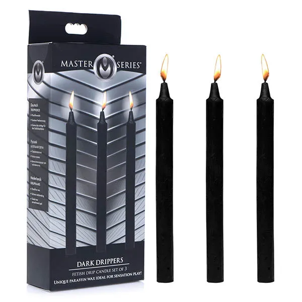 Male Sex Toys XR Brands Master Series Fetish Drip Candles 3 Pack