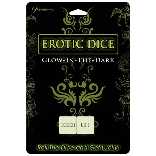 Pipedream Dildos Erotic Dice Glow in the Dark Couples Dice Game