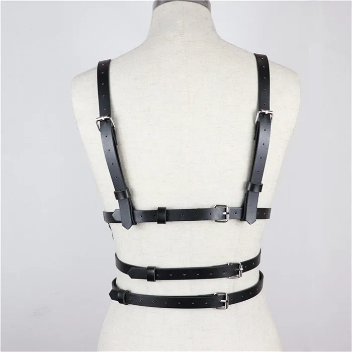 soniker Female Sex Toys BDSM Leather Harness Bondage Women Lingerie Belt Harness Erotic