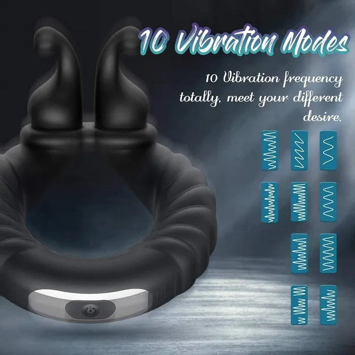 soniker Male Sex Toys Penis Ring Vibrator Rabbit Cock Ring Couple Lover Time Delay Ejaculation Rings Silicone