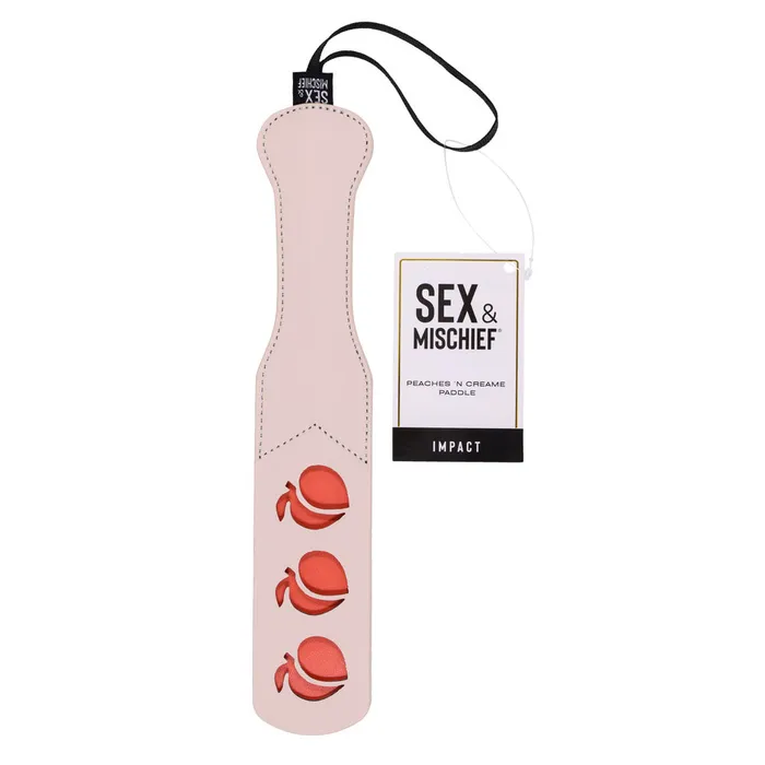 Sportsheets Couples Sex Mischief Peaches n CreaMe Riding Crop Peach 30 cm Crop Whip