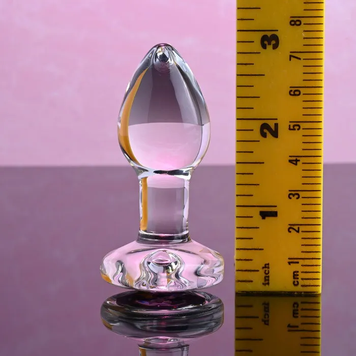 Anal Adam Eve Adam Eve PINK GEM GLASS PLUG SMALL Anal Adam Eve Adam Eve PINK GEM GLASS PLUG SMALL