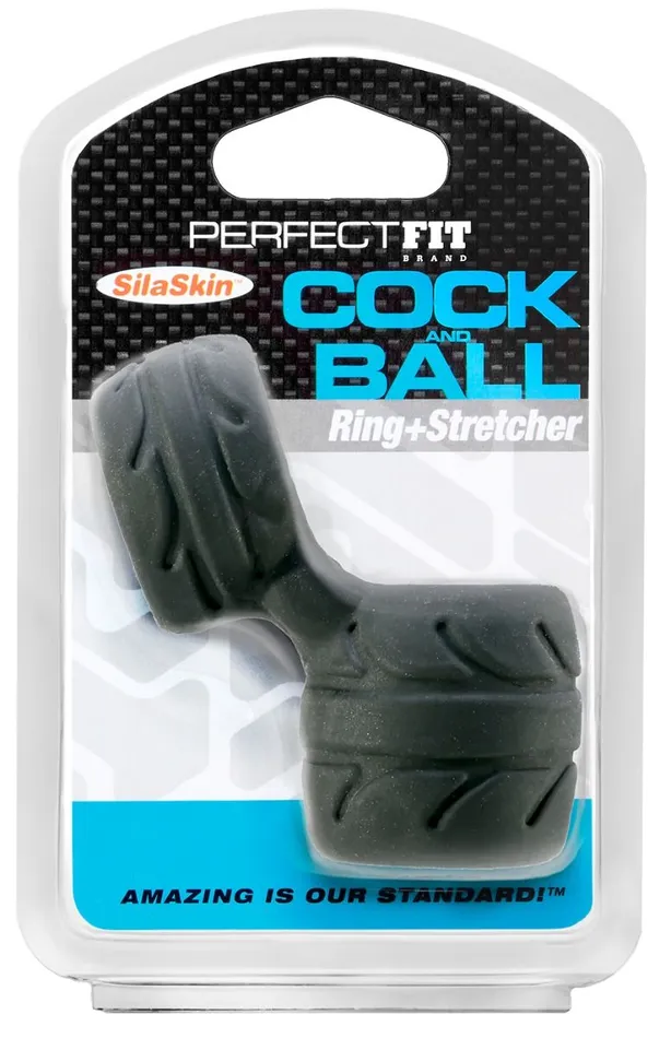 Anal Perfect Fit Siliskin Cock Ball Black Perfect Fit