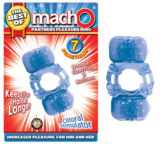 Best of Macho Partners Pleasure Ring Blue Nasstoys Vibrators