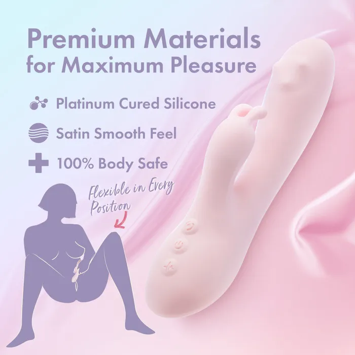 Blush Novelties Female Sex Toys Play With Me Fairy Flutter 197 cm USB Rechargeable Rabbit Vibrator