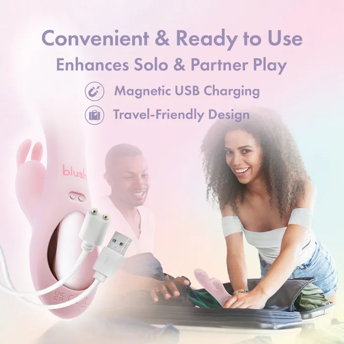 Blush Novelties Female Sex Toys Play With Me Fairy Flutter 197 cm USB Rechargeable Rabbit Vibrator