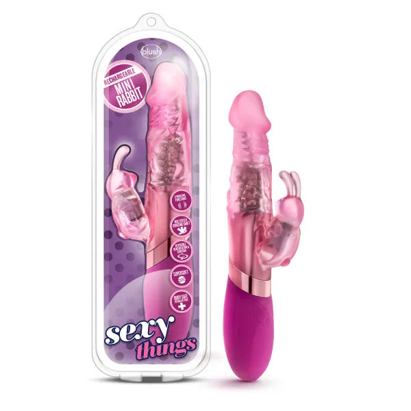 Blush Novelties Vibrators Sexy Things Rechargeable Mini Rabbit Pink