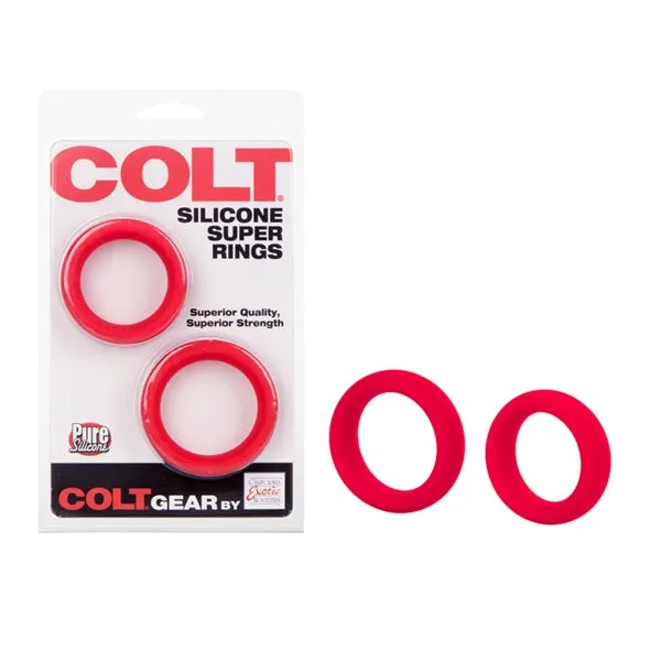 California Exotic Novelties Anal Silicone Super Rings Red
