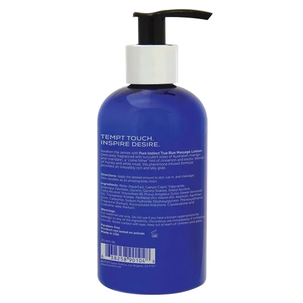 Classic Erotica Pure Instinct Pheromone Massage Lotion True Blue 8 Oz Vibrators