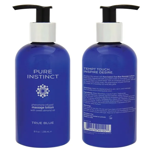 Classic Erotica Pure Instinct Pheromone Massage Lotion True Blue 8 Oz Vibrators