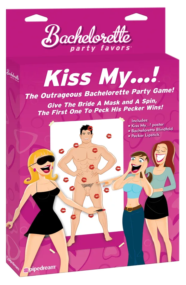 Couples Pipedream Products Bachelorette Kiss My Party Game