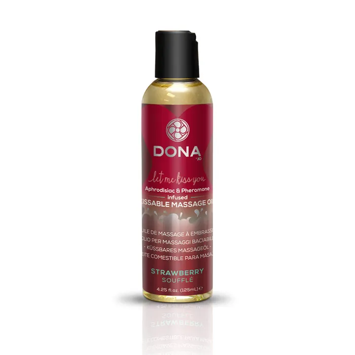 Couples System JO Dona Kissable Massage Oil Strawberry Souffle 375 Oz