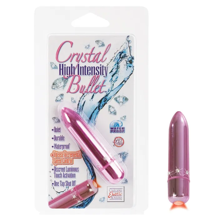 Crystal High Intensity Bullet Pink California Exotic Novelties Vibrators Crystal High Intensity Bullet Pink California Exotic Novelties Vibrators