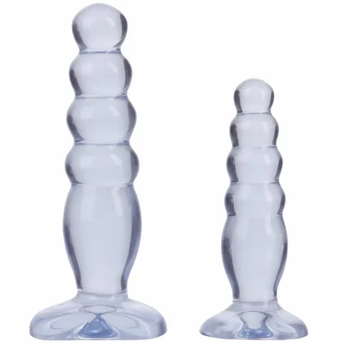 Crystal Jellies Anal Trainer Kit Clear Doc Johnson Novelties Anal