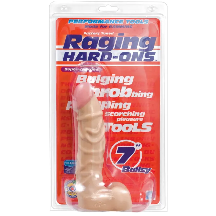 Dildos Doc Johnson Novelties Raging Hard Ons 7in Ballsy