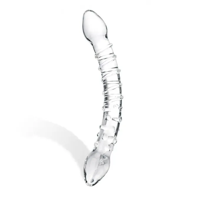 Dildos Electric Hustler Lingerie Double Trouble Glass Dildo