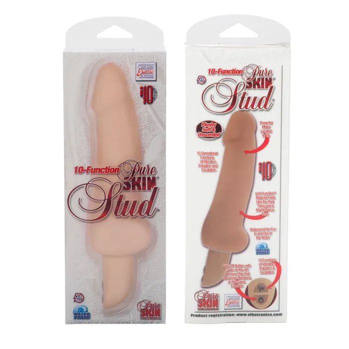 Female Sex Toys California Exotic Novelties Pureskin Stud 10 Function Ivory