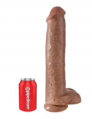 King Cock 15 Cock WBalls Tan Pipedream Products Dildos