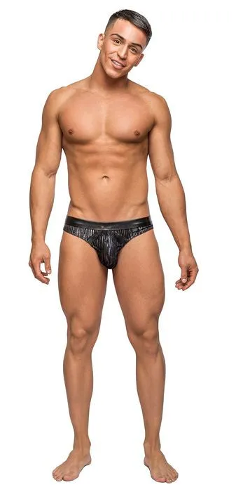 Male Power Lingerie Anal Insertthong Dazzle Black LX