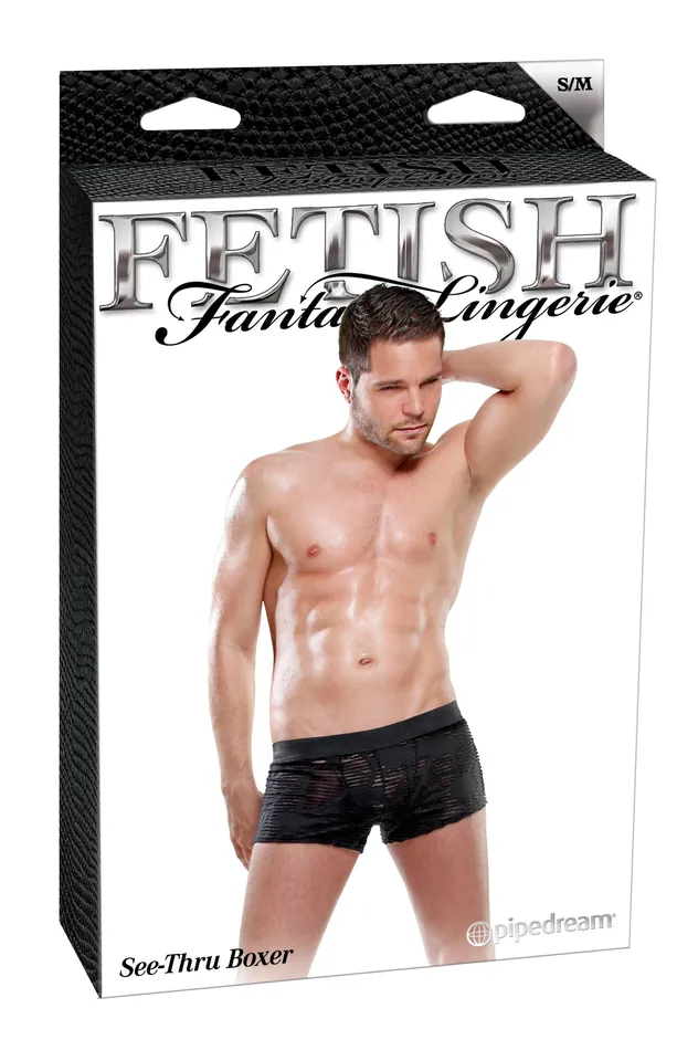 Male Sex Toys Fetish Fantasy Male See Thru Boxer Small Pipedream Products