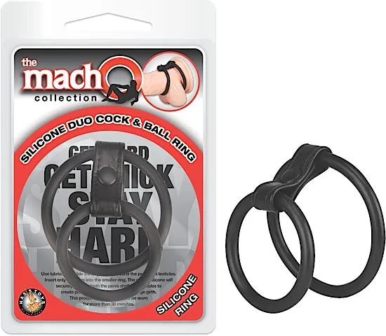 Male Sex Toys Nasstoys Macho Silicone Duo Cock Ball Ring