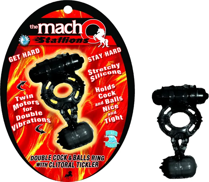 Male Sex Toys Nasstoys Macho Stallions Cock Ball Ring WClit Tickler