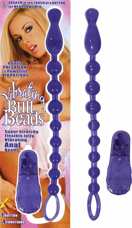 Nasstoys Butt Beads Purple Vibrating Anal