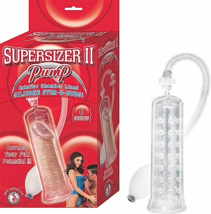 Nasstoys Male Sex Toys Super Sizer 2 Pump Clear