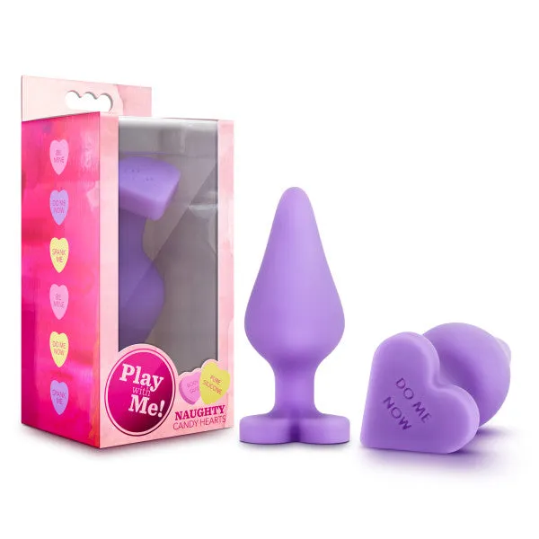 Naughty Candy Heart Do Me Now Purple Blush Novelties Vibrators