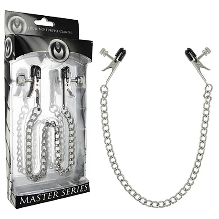 Nipple Clitoral Toys XR Brands Ox Bull Nose Nipple Clamps