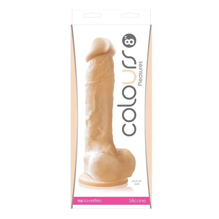 NS Novelties Colours Pleasures 8 Dildo White Dildos