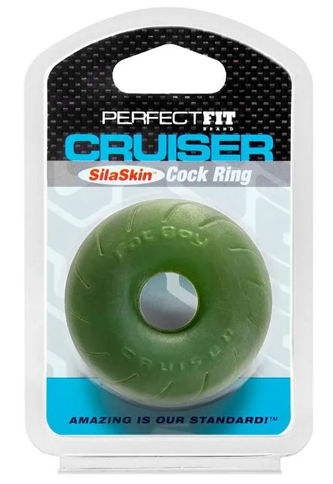 Perfect Fit Male Sex Toys Sila Skin Cruiser Ring 25 Green 