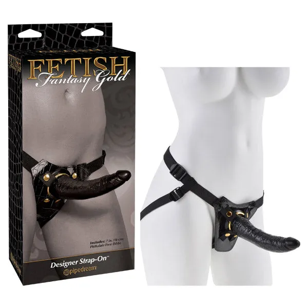 Pipedream Female Sex Toys Fetish Fantasy Gold Designer StrapOn