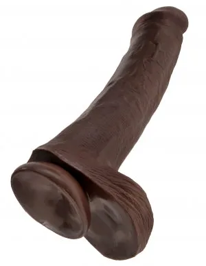 Pipedream Products Dildos King Cock 13 Cock WBalls Brown 