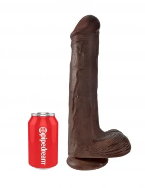 Pipedream Products Dildos King Cock 13 Cock WBalls Brown 