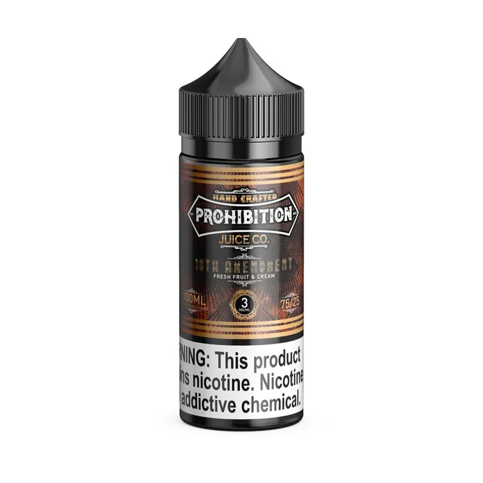 Prohibition Juice Co 18th Amendment 100ml EJuice LAST ONES PROHIBITION JUICE CO Vibrators