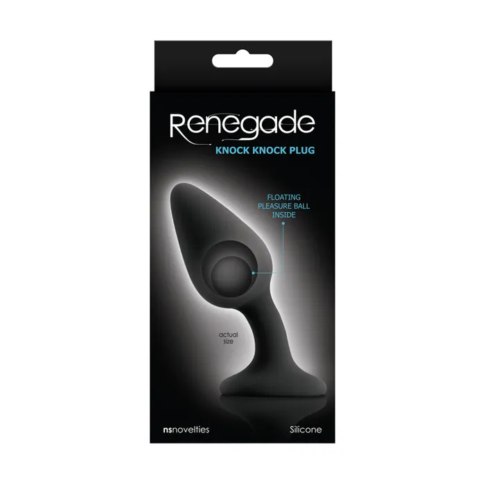 Renegade Knock Knock Plug Black NS Novelties Anal