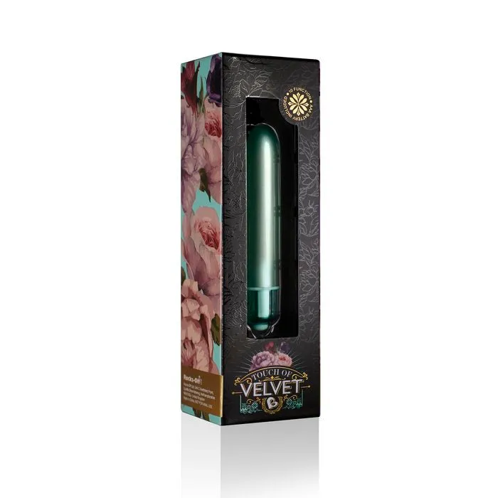 Rocks Off Vibrators Touch of Velvet Aqua Velvet 90mm Bullet